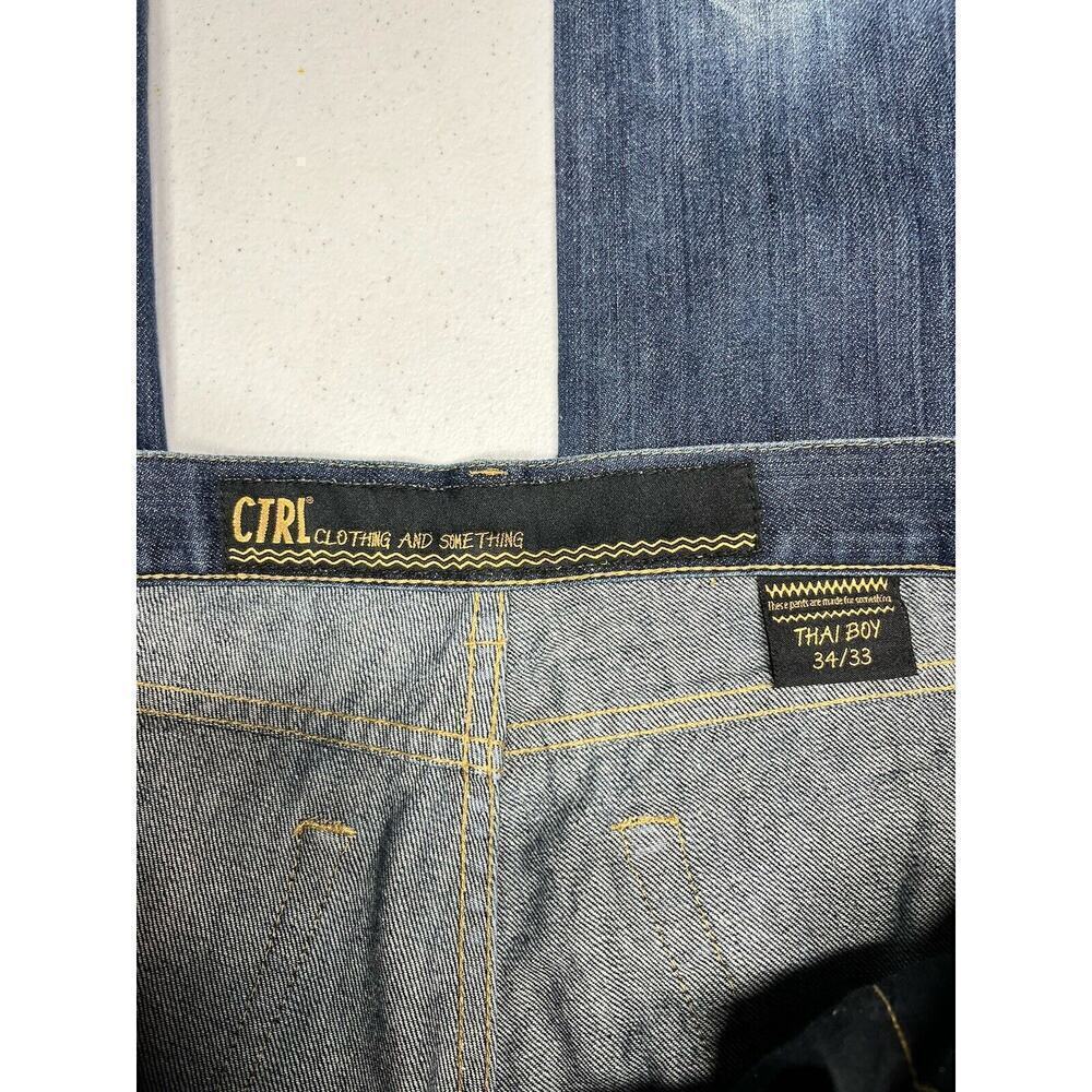 CTRL Cothing And Something’s Mens Thai Boy Straight Leg Jean Size 34x33 - Picture 3 of 9